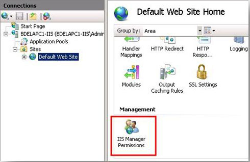 Configuring Remote Administration And Feature Delegation In Iis The Official Microsoft Iis Site