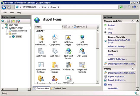 typical drupal hosting environment