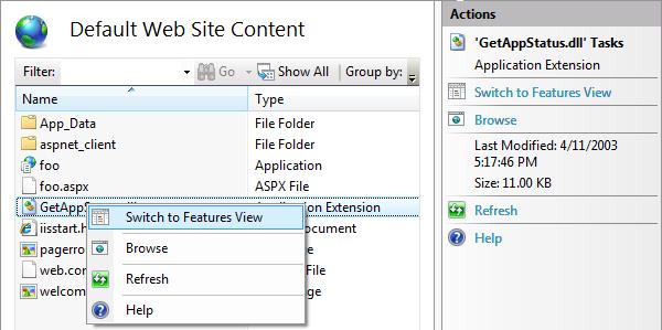 Getting Started With The IIS Manager In IIS The Official Microsoft