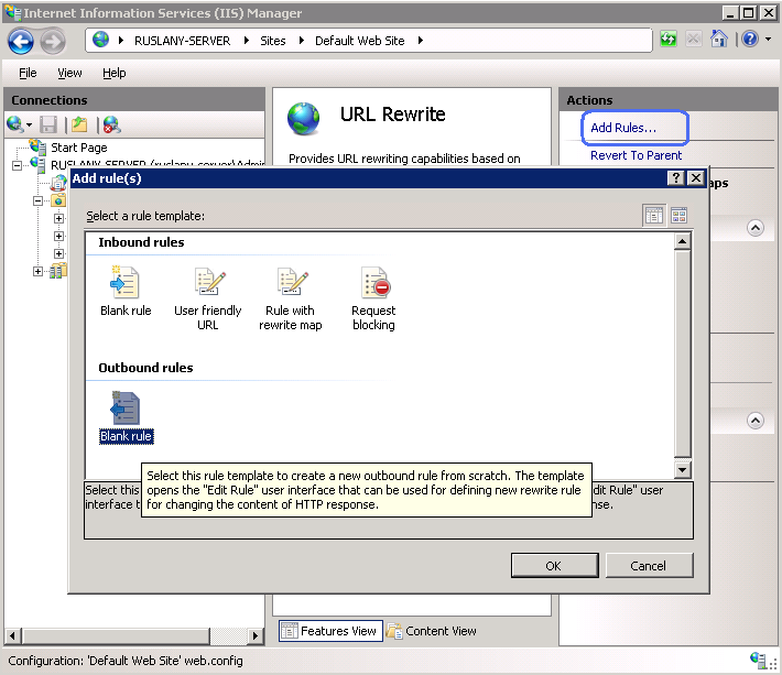 Iis url rewrite module is required to install this application что делать