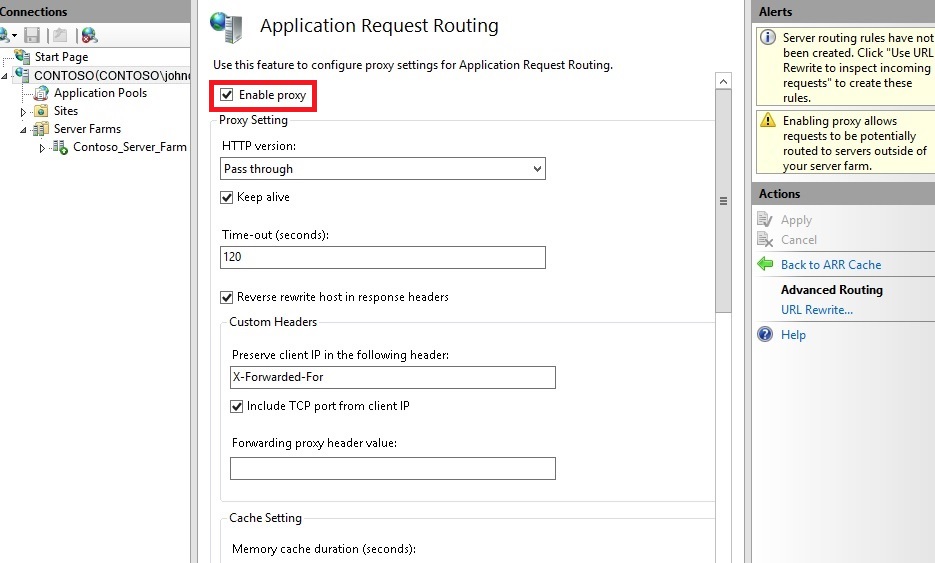 Creating A Forward Proxy Using Application Request Routing The Official Microsoft Iis Site